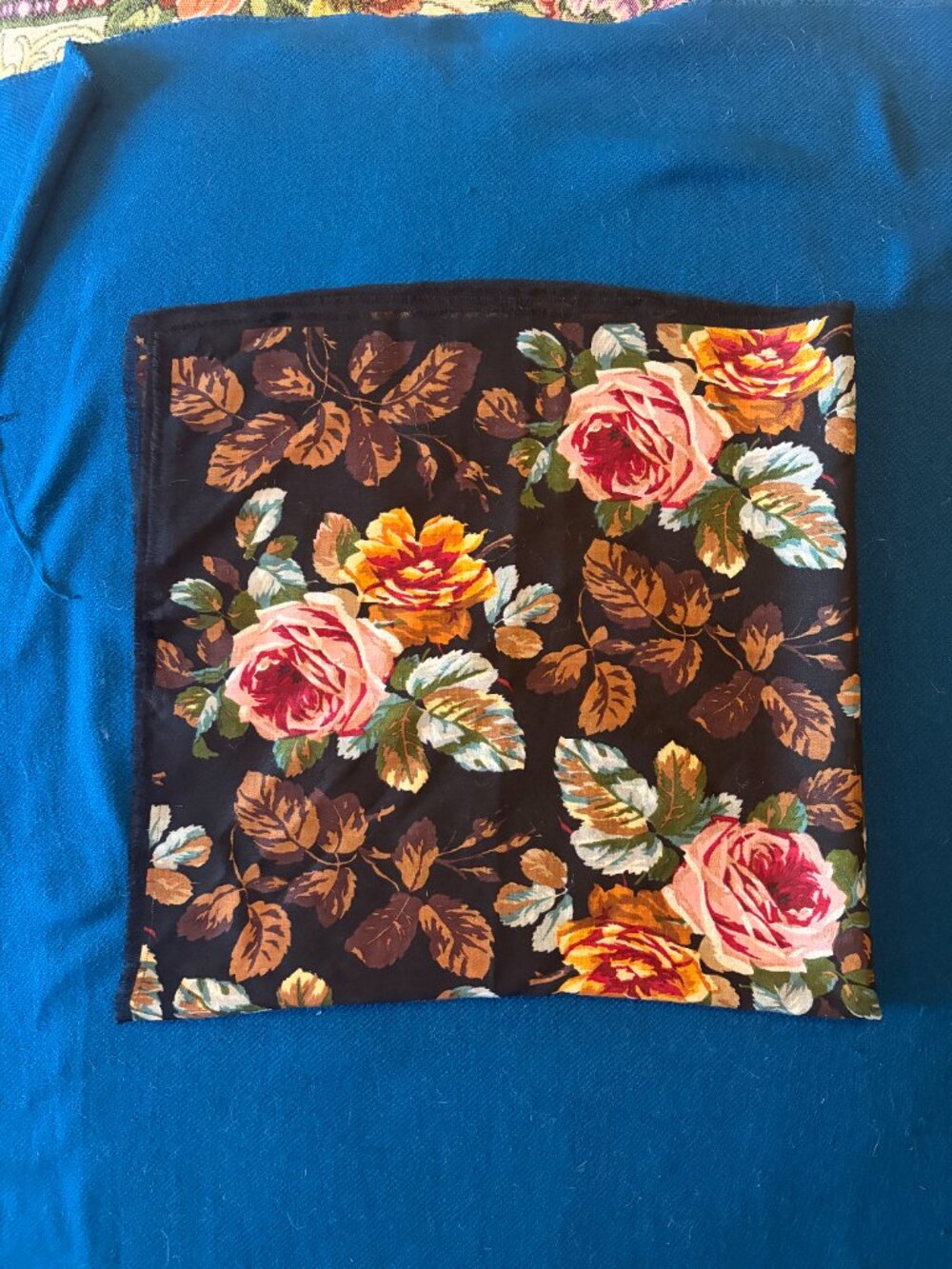 Vintage Wool Scarf — Club Seven / Echo — 33" square